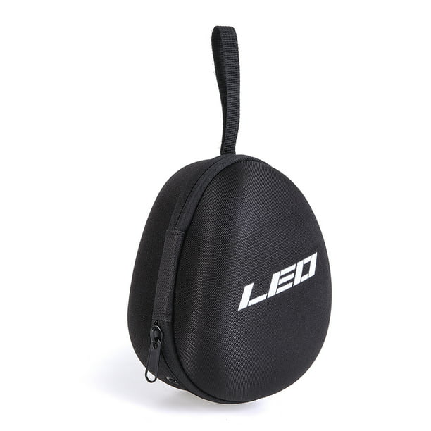 Fashion Black Drop-Shaped Fishing Reel Bag Fishing Tackle Hard Case Pouch HD